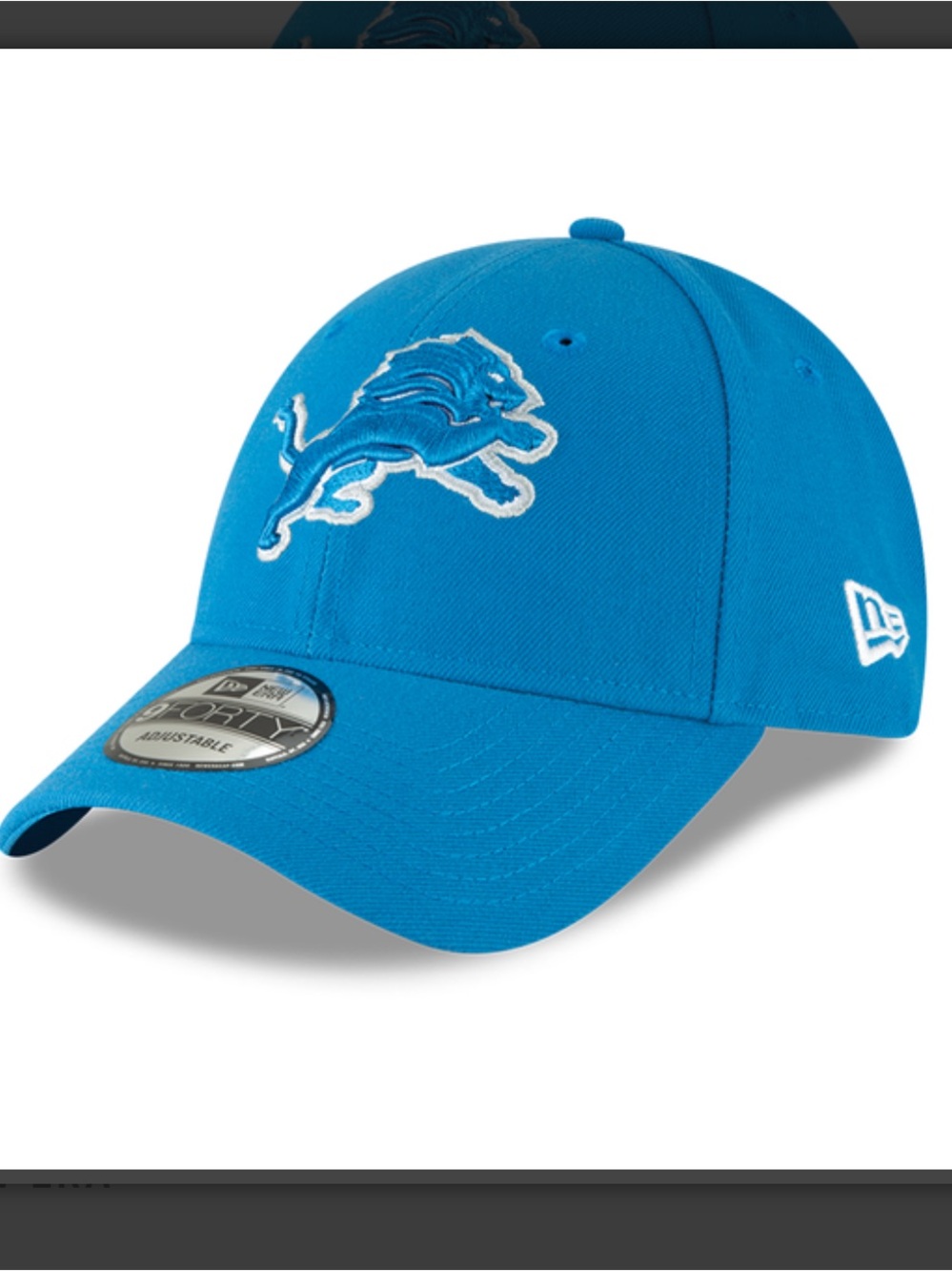 New Era Detroit Lions Blue 9Forty The League Adjustable Hat NWT